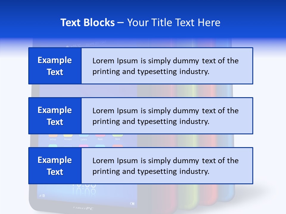 Electronic Notebook Communicator PowerPoint Template