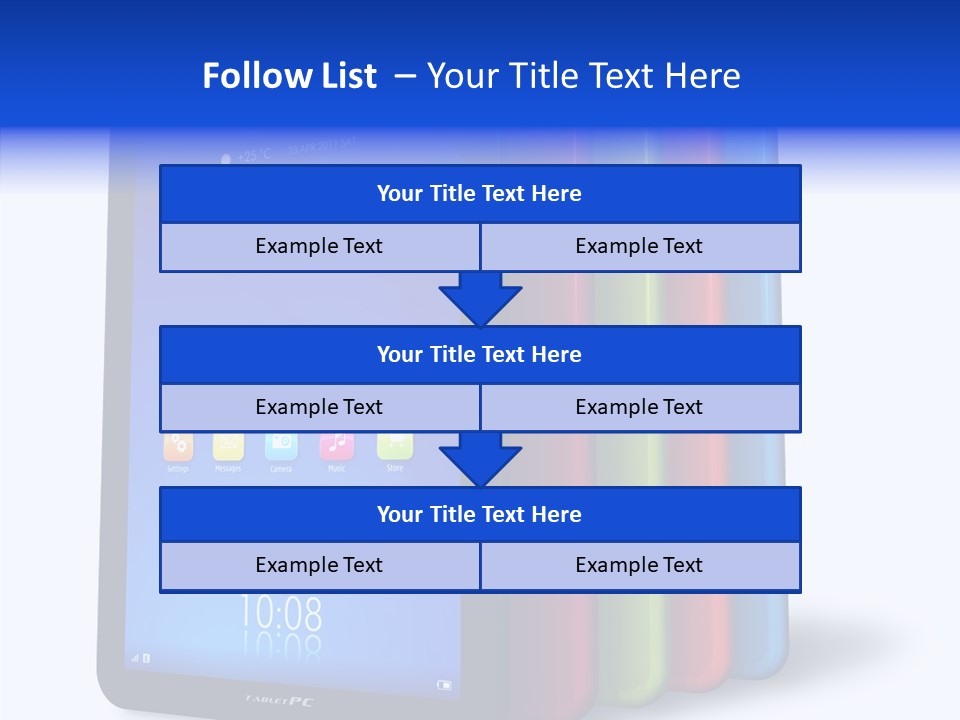 Electronic Notebook Communicator PowerPoint Template
