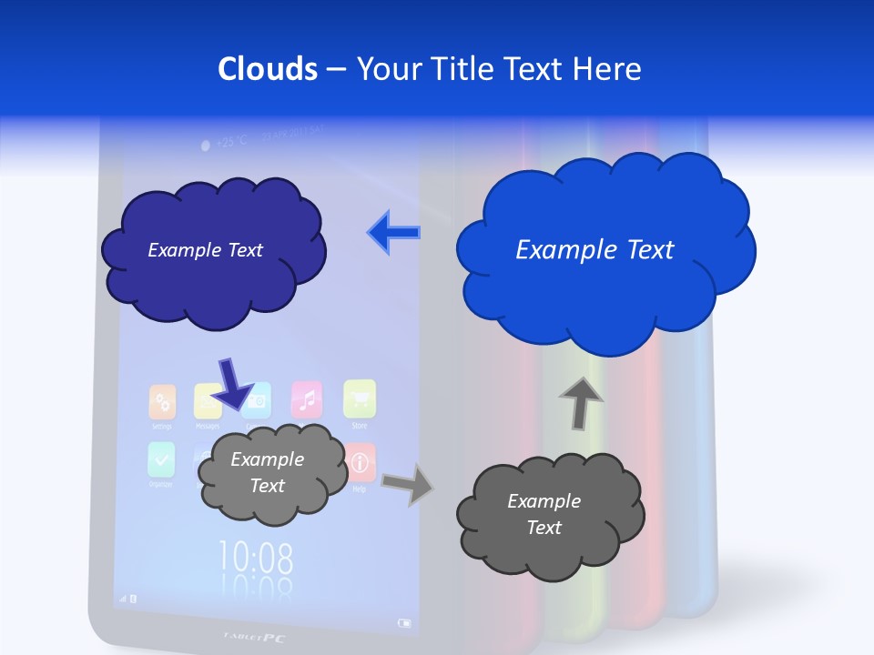 Electronic Notebook Communicator PowerPoint Template
