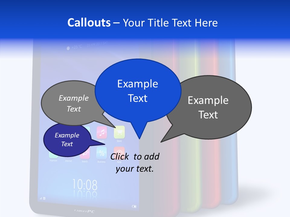 Electronic Notebook Communicator PowerPoint Template