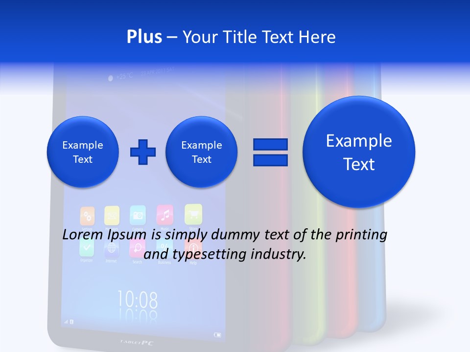 Electronic Notebook Communicator PowerPoint Template