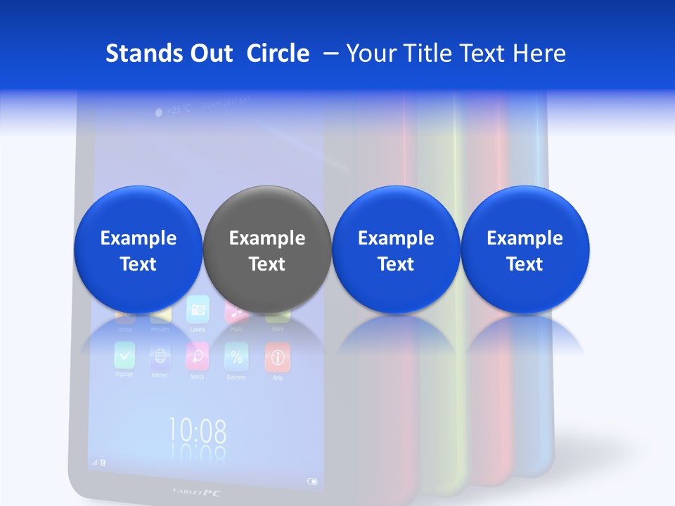 Electronic Notebook Communicator PowerPoint Template