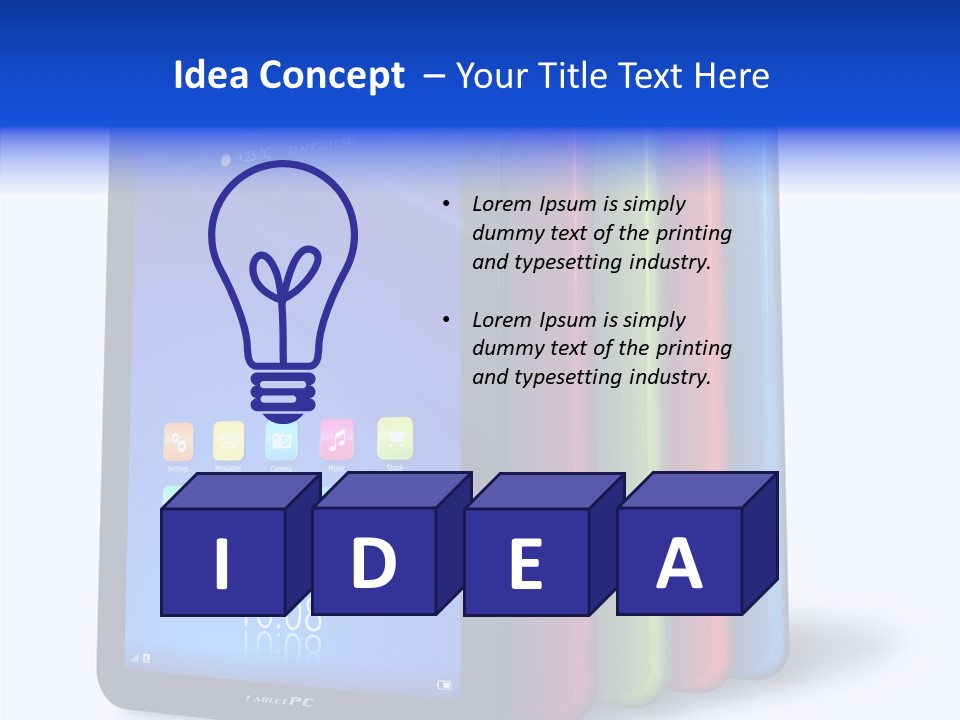 Electronic Notebook Communicator PowerPoint Template