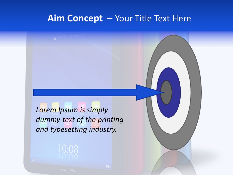 Electronic Notebook Communicator PowerPoint Template