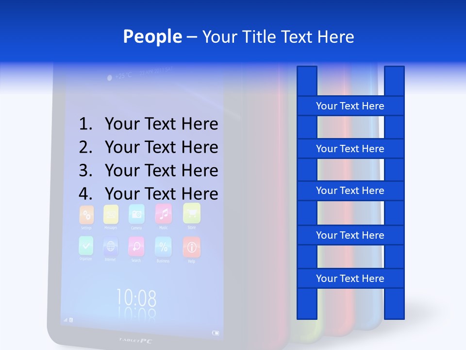 Electronic Notebook Communicator PowerPoint Template