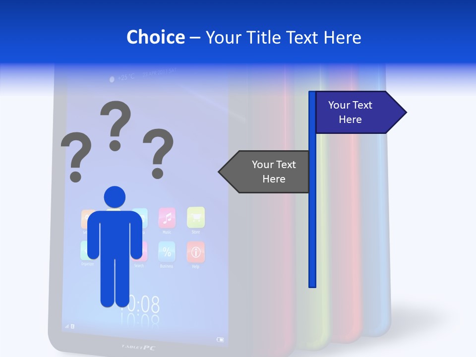 Electronic Notebook Communicator PowerPoint Template