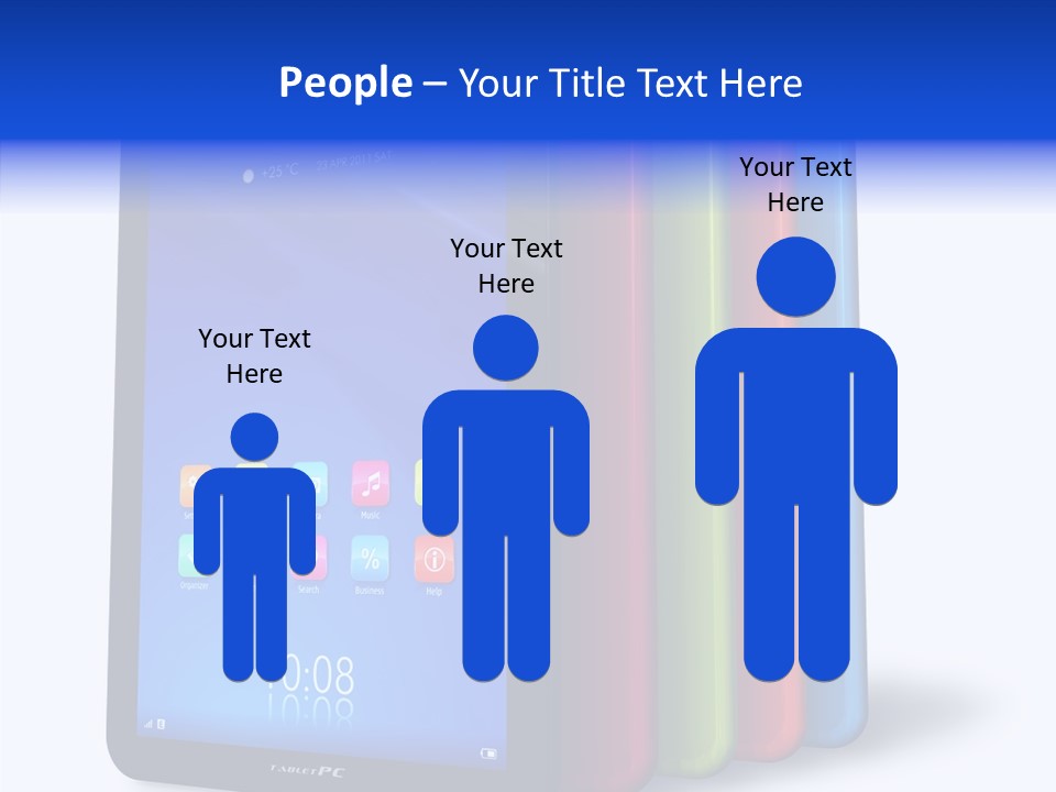Electronic Notebook Communicator PowerPoint Template