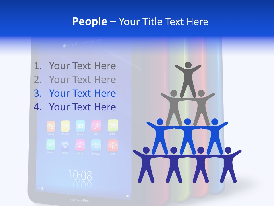 Electronic Notebook Communicator PowerPoint Template