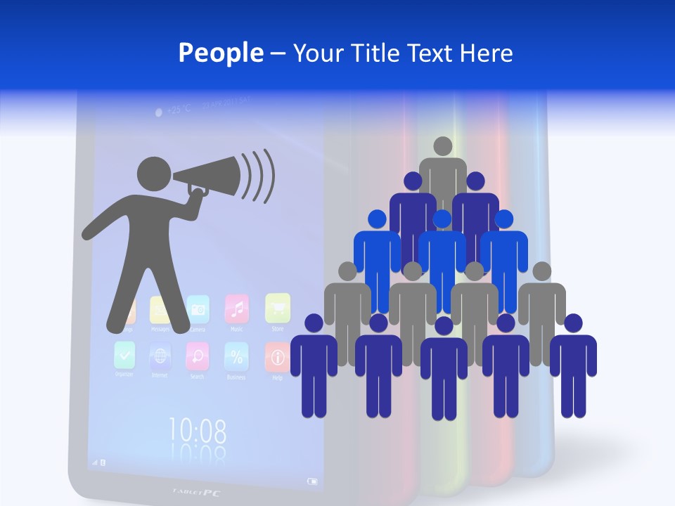 Electronic Notebook Communicator PowerPoint Template