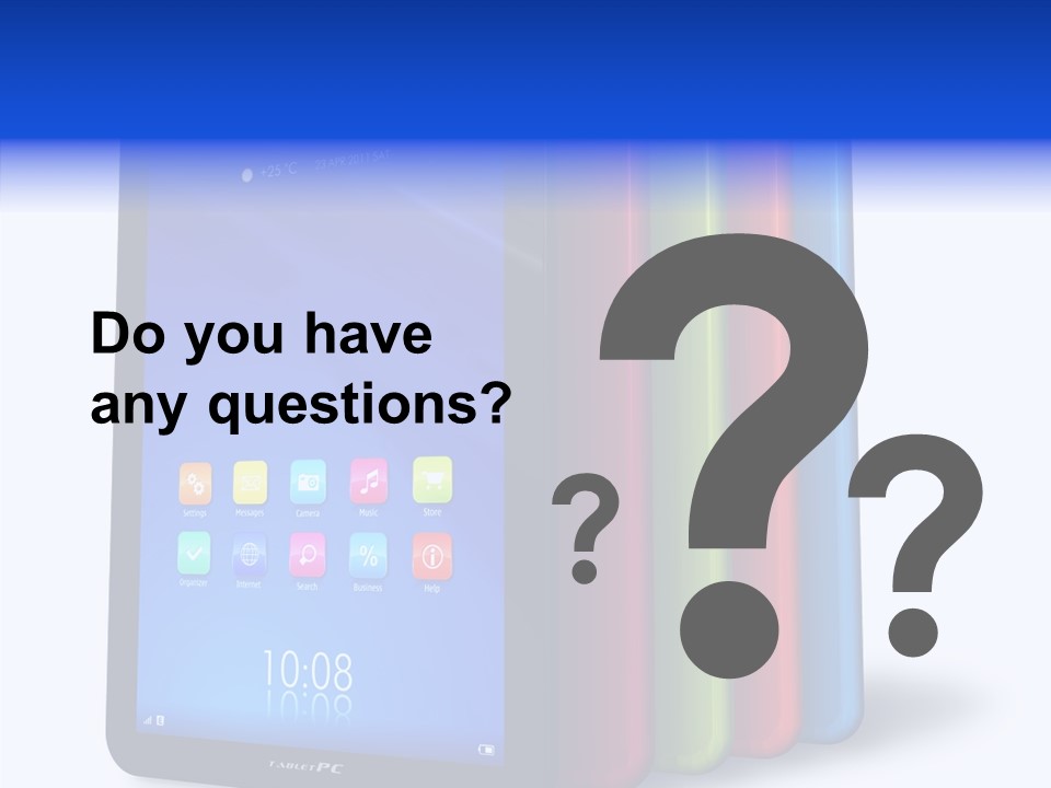 Electronic Notebook Communicator PowerPoint Template