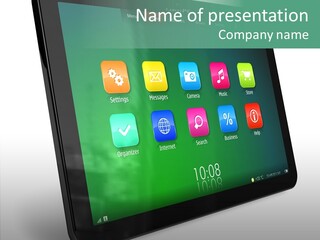 Tablet Laptop Multimedia PowerPoint Template