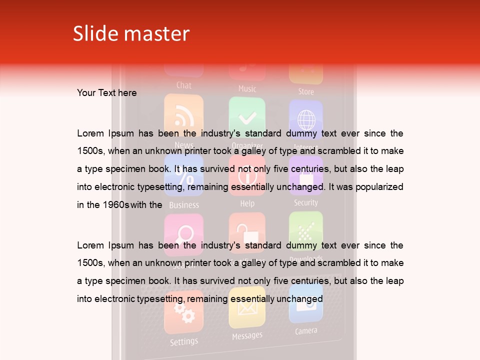Black Messaging Dialing PowerPoint Template