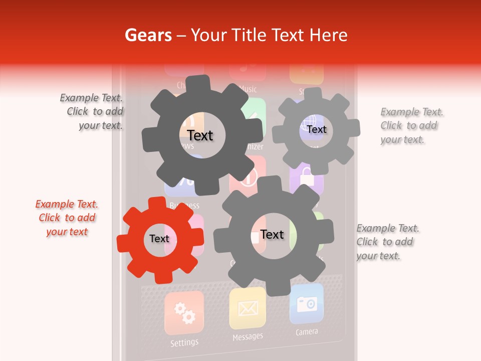 Black Messaging Dialing PowerPoint Template