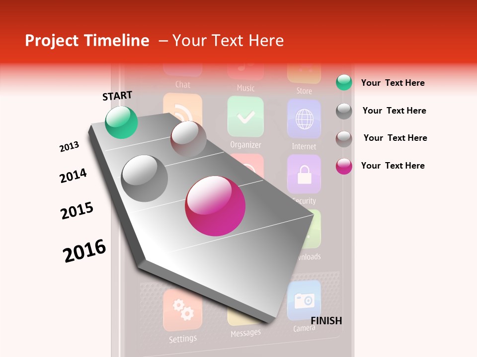 Black Messaging Dialing PowerPoint Template