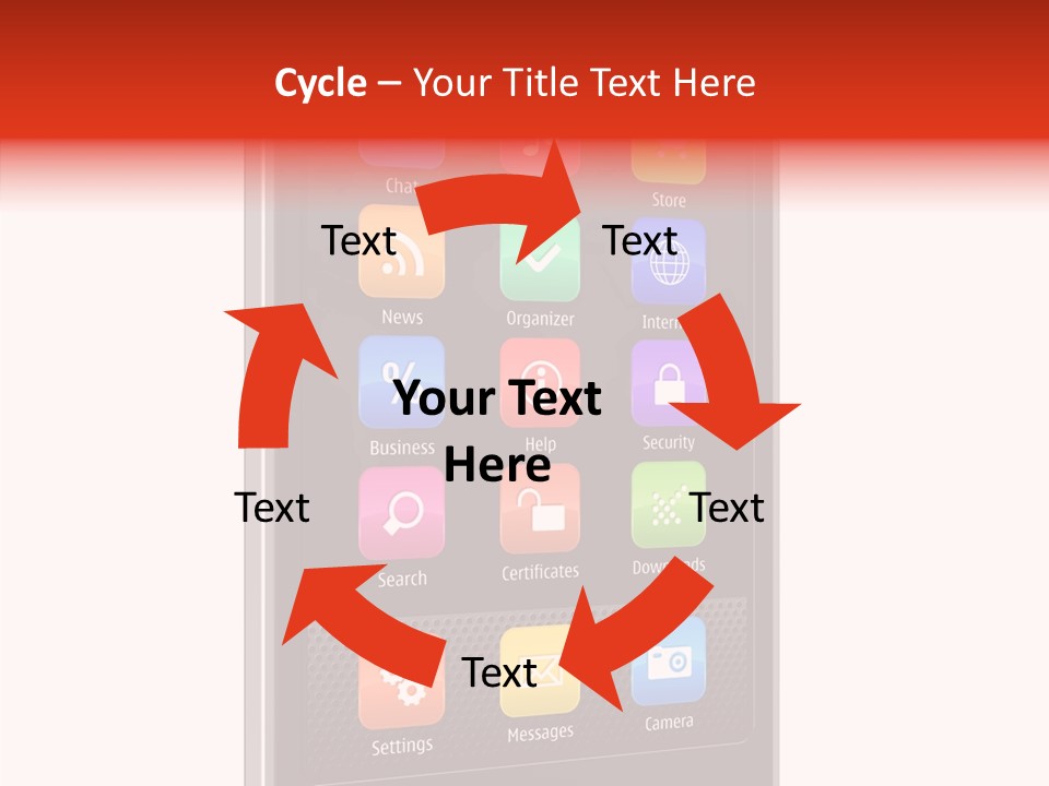 Black Messaging Dialing PowerPoint Template
