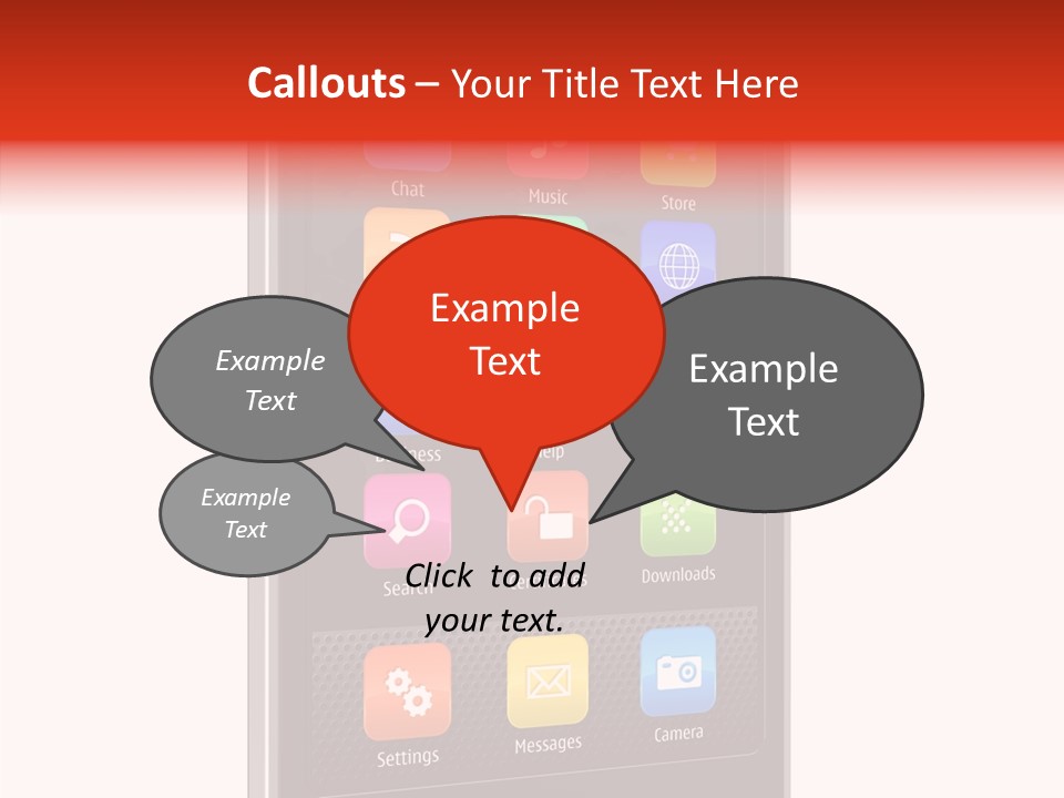 Black Messaging Dialing PowerPoint Template