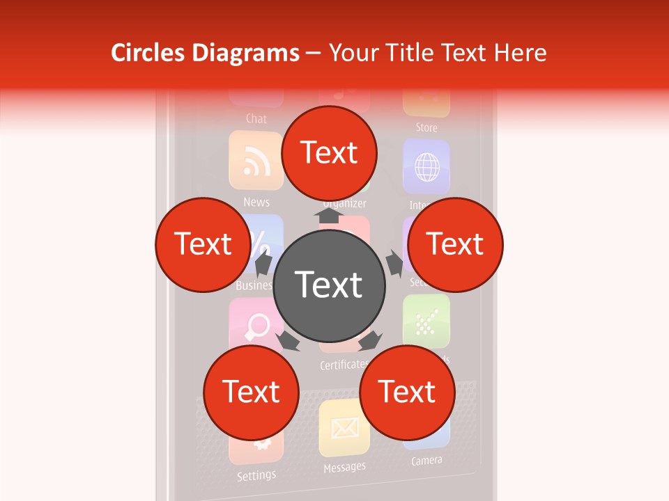 Black Messaging Dialing PowerPoint Template