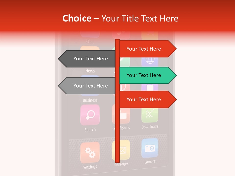 Black Messaging Dialing PowerPoint Template