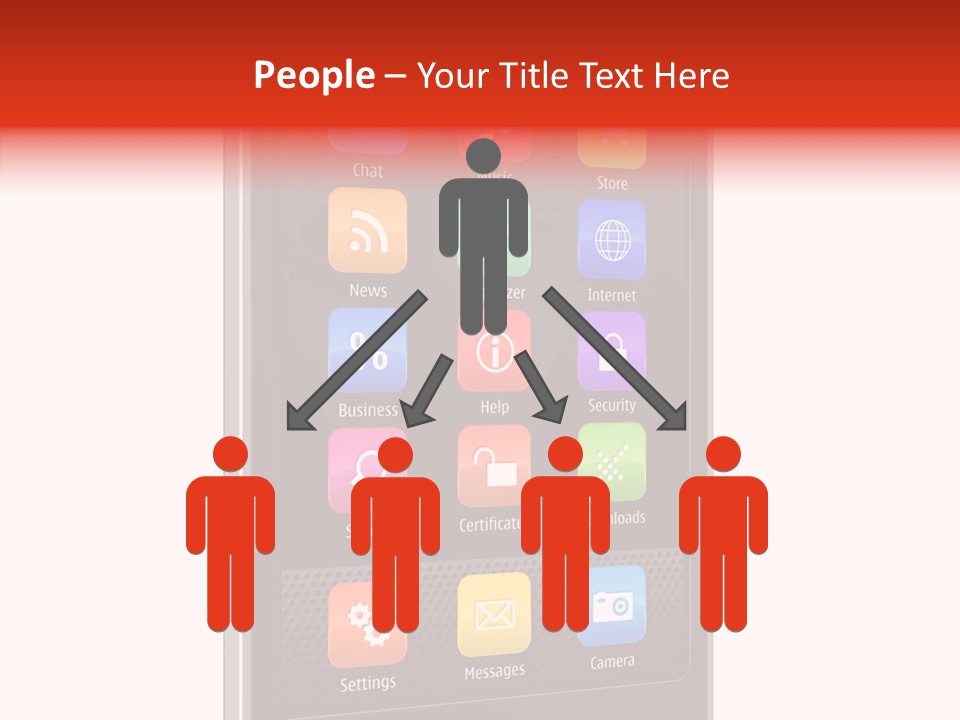 Black Messaging Dialing PowerPoint Template