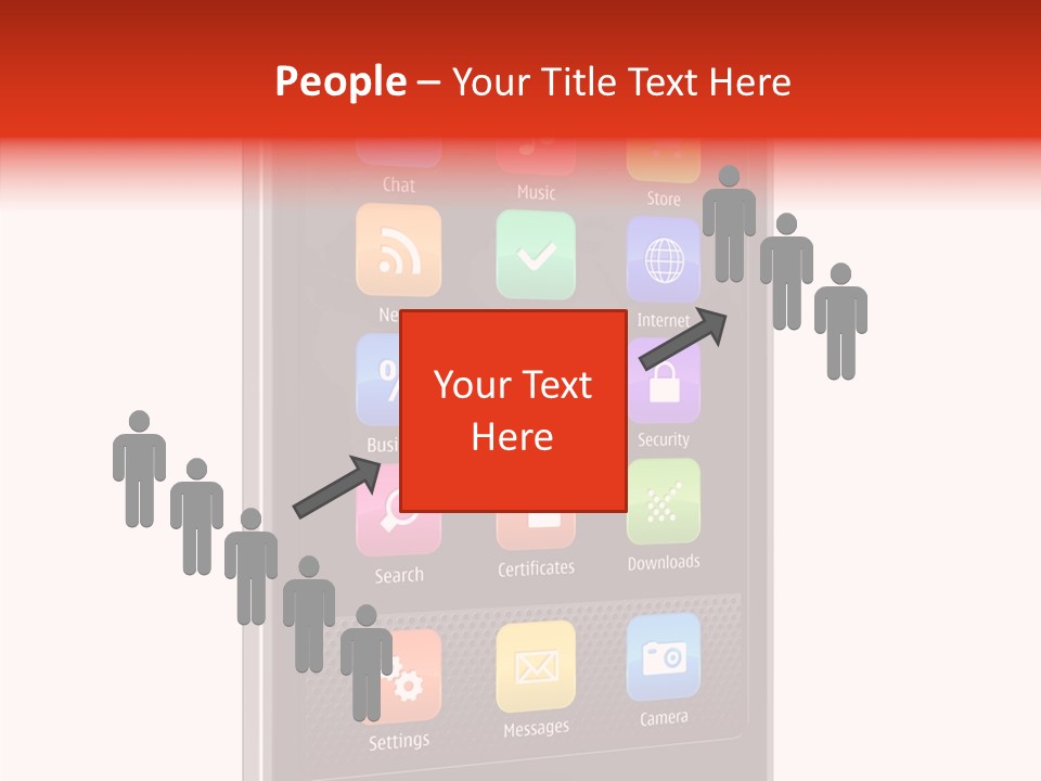 Black Messaging Dialing PowerPoint Template