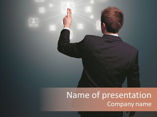 Future E Mail Symbol PowerPoint Template