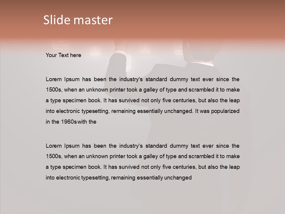 Future E Mail Symbol PowerPoint Template