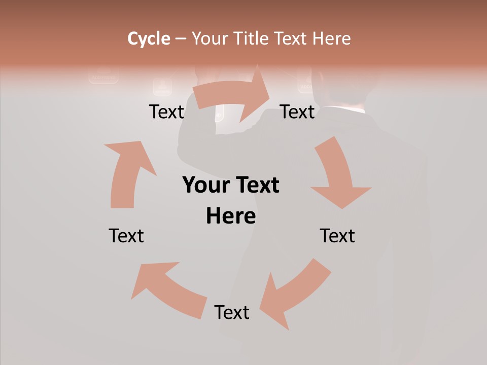 Future E Mail Symbol PowerPoint Template