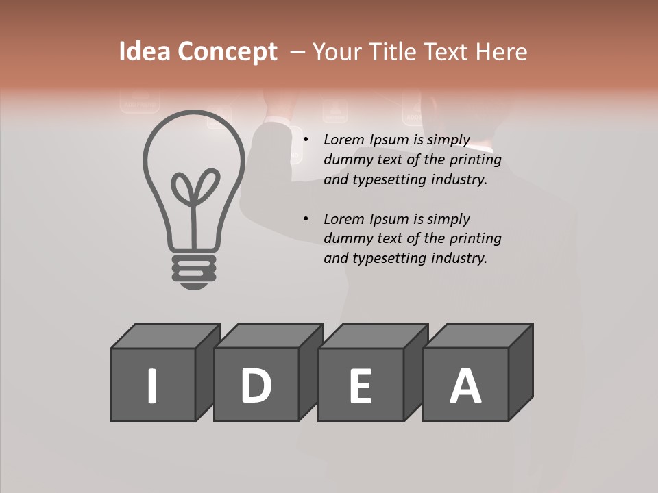 Future E Mail Symbol PowerPoint Template