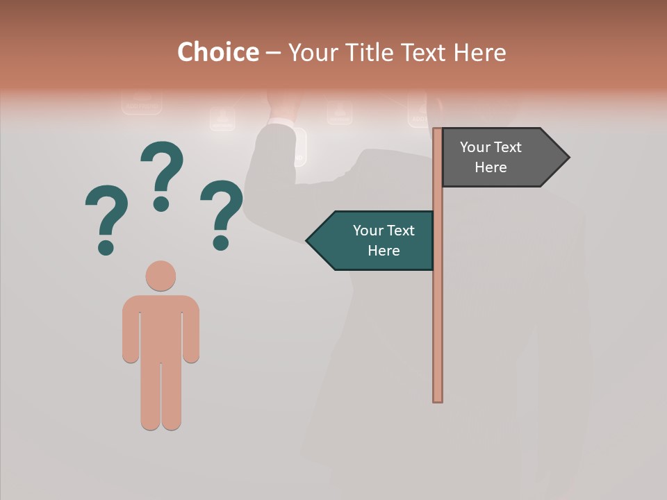 Future E Mail Symbol PowerPoint Template