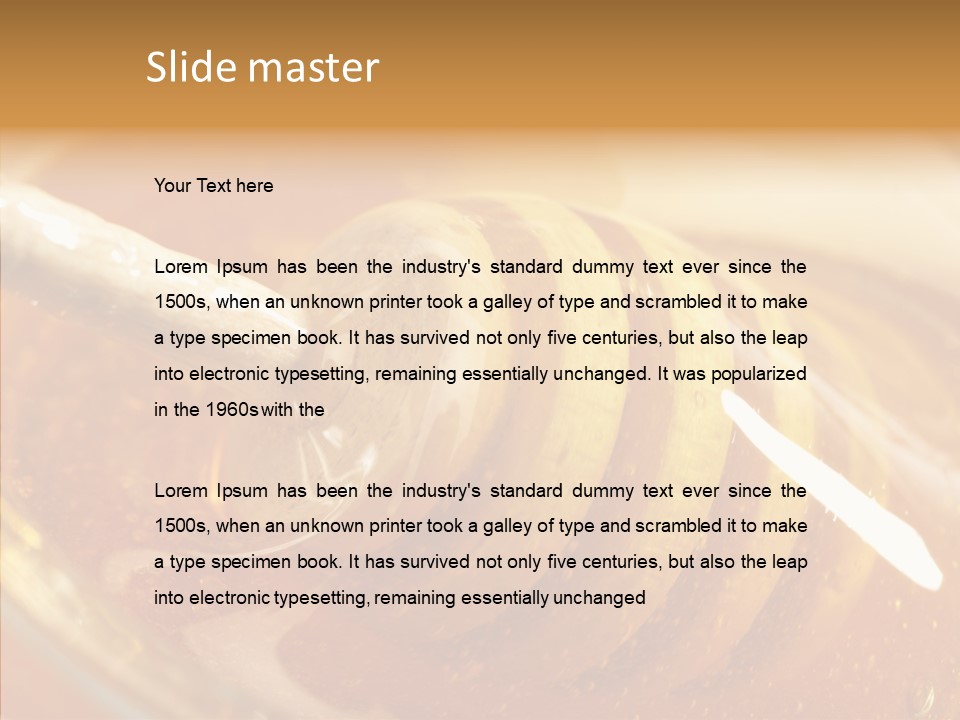 Sweetener Nature Dinner PowerPoint Template