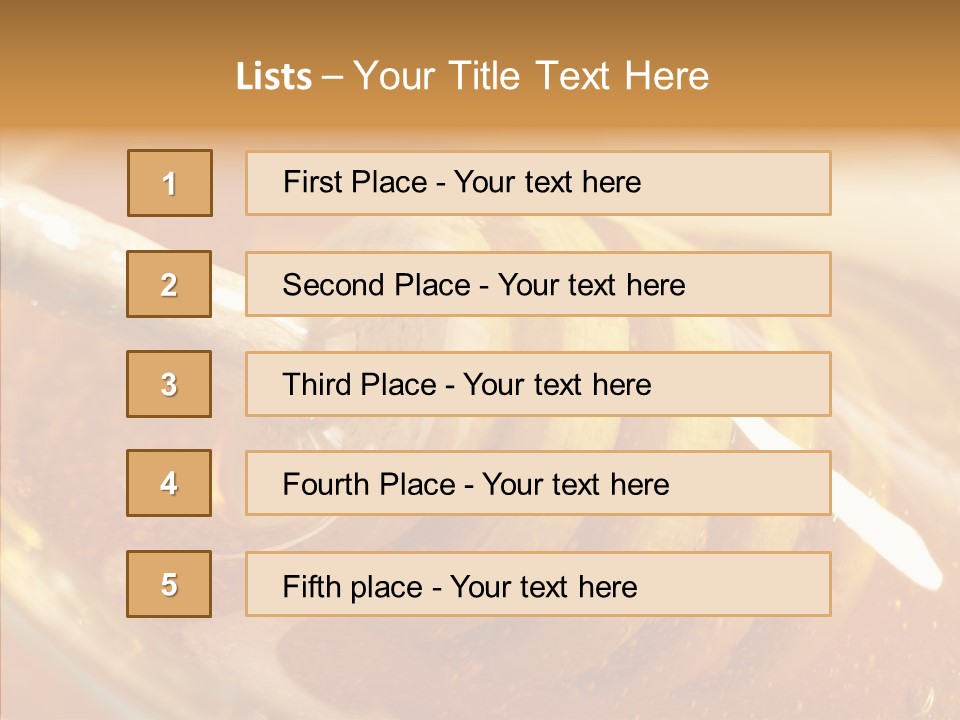 Sweetener Nature Dinner PowerPoint Template