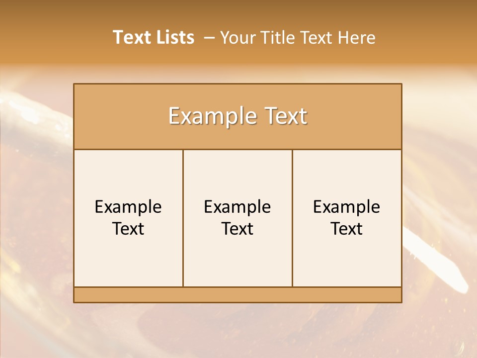 Sweetener Nature Dinner PowerPoint Template