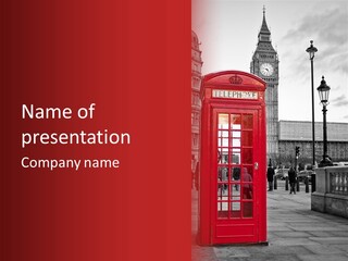 Landmark Telephone Europe PowerPoint Template