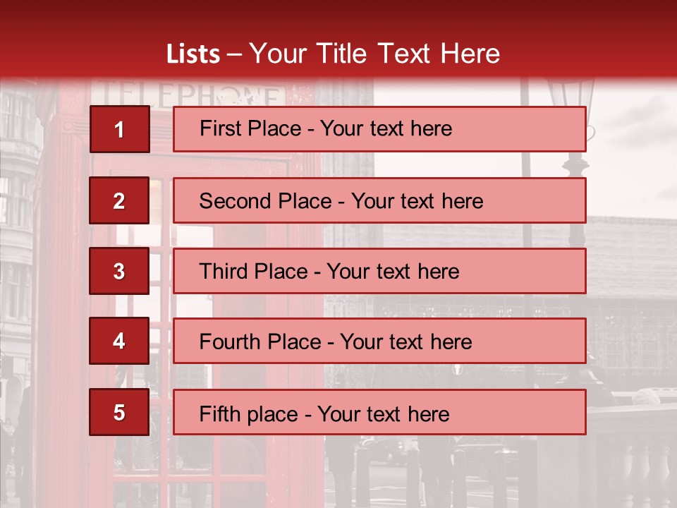 Landmark Telephone Europe PowerPoint Template