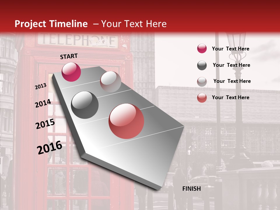 Landmark Telephone Europe PowerPoint Template