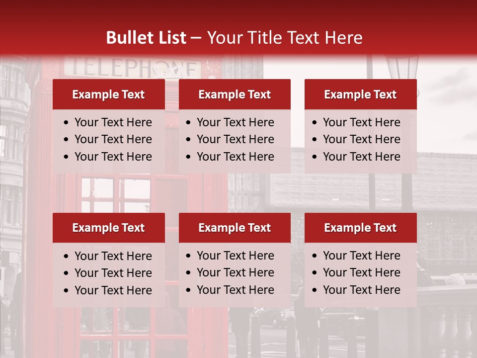 Landmark Telephone Europe PowerPoint Template