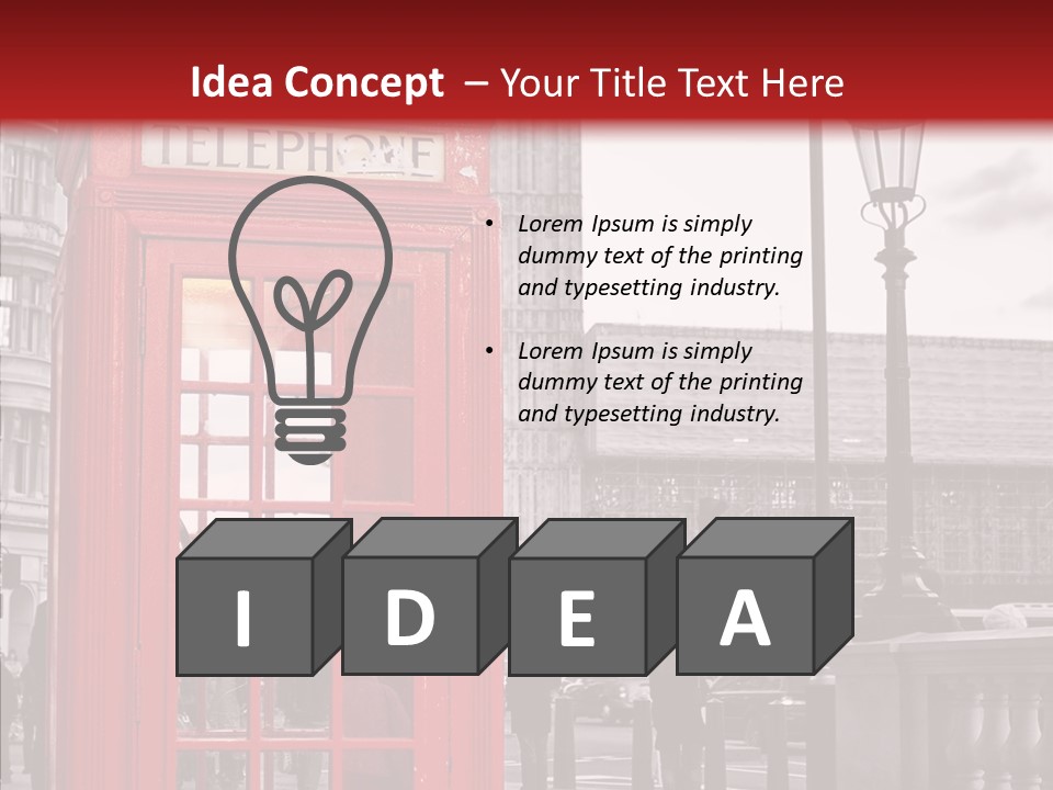 Landmark Telephone Europe PowerPoint Template