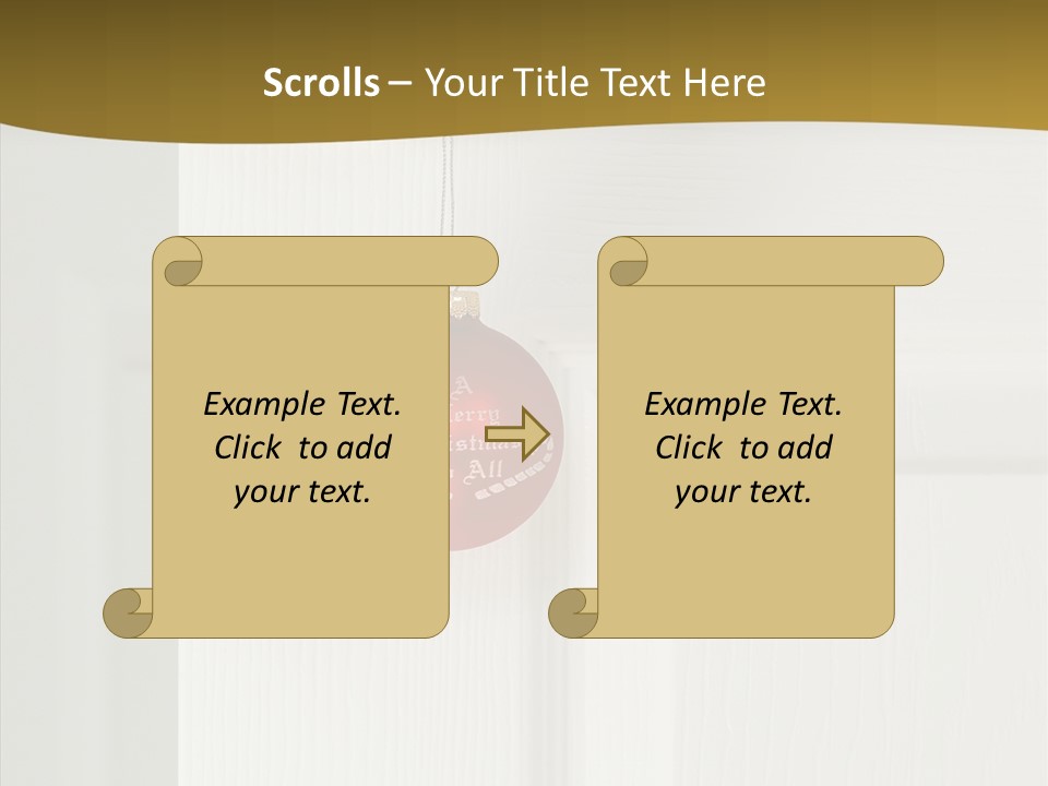 Tree Inside Gift PowerPoint Template
