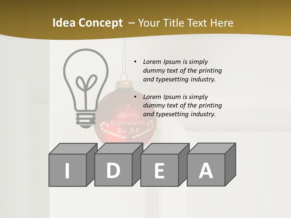 Tree Inside Gift PowerPoint Template