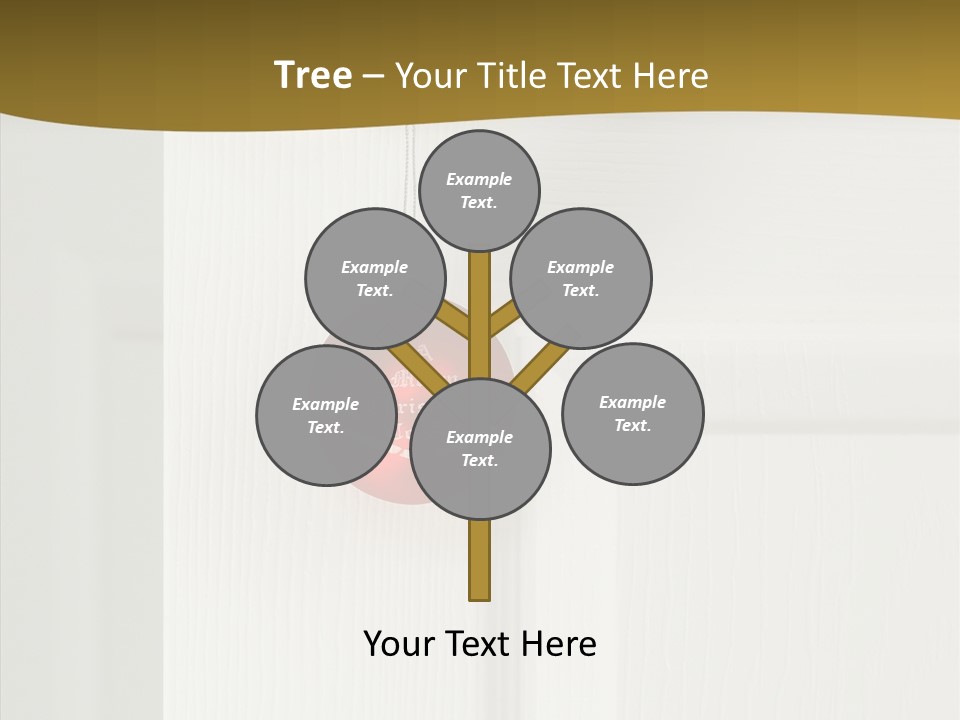 Tree Inside Gift PowerPoint Template