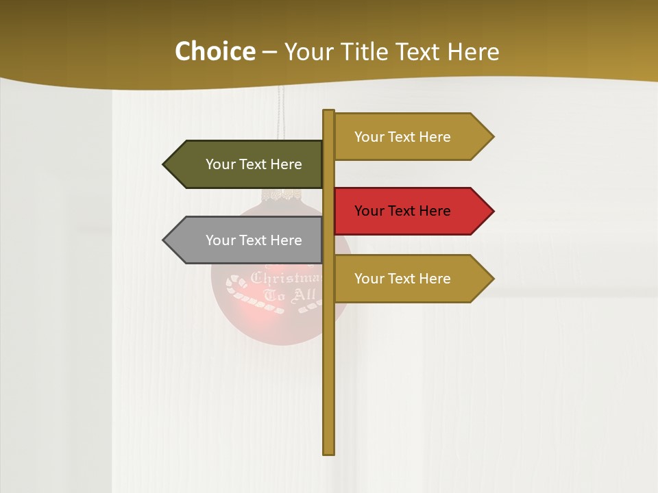 Tree Inside Gift PowerPoint Template