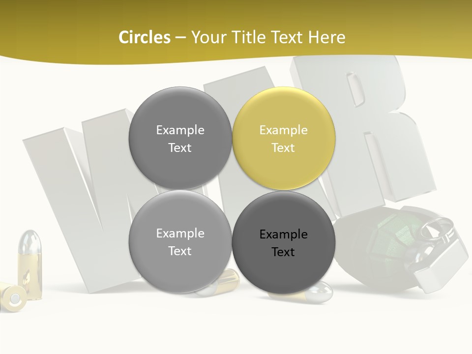 White Equipment Objects PowerPoint Template