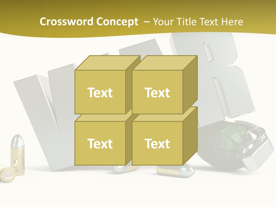 White Equipment Objects PowerPoint Template