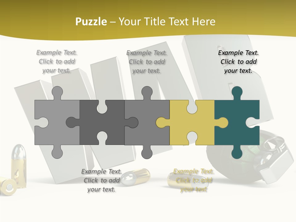 White Equipment Objects PowerPoint Template