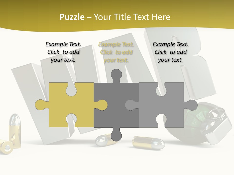 White Equipment Objects PowerPoint Template