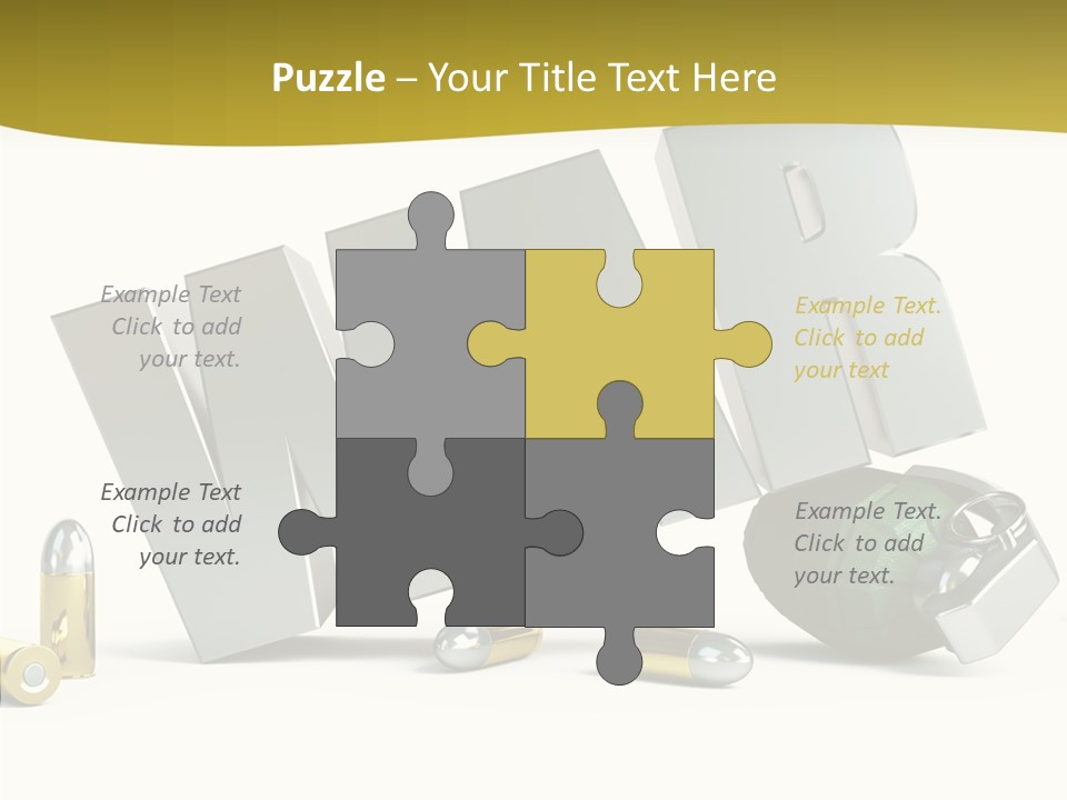 White Equipment Objects PowerPoint Template