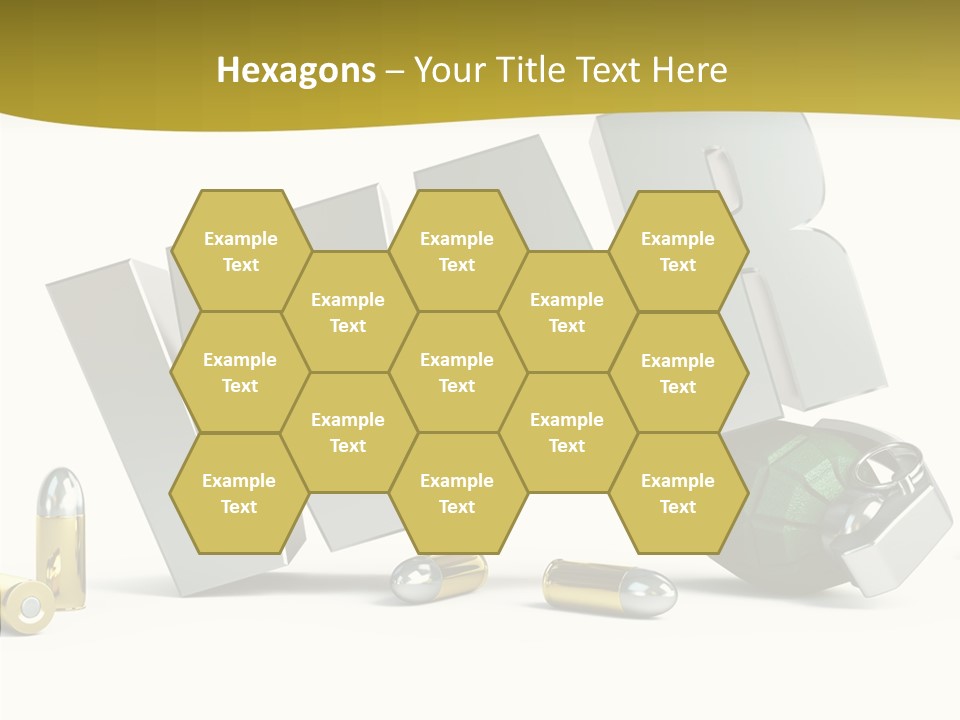 White Equipment Objects PowerPoint Template