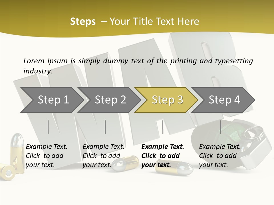 White Equipment Objects PowerPoint Template