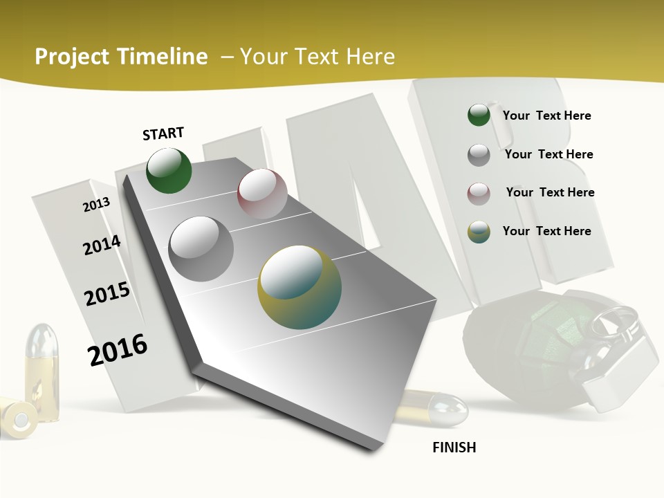 White Equipment Objects PowerPoint Template