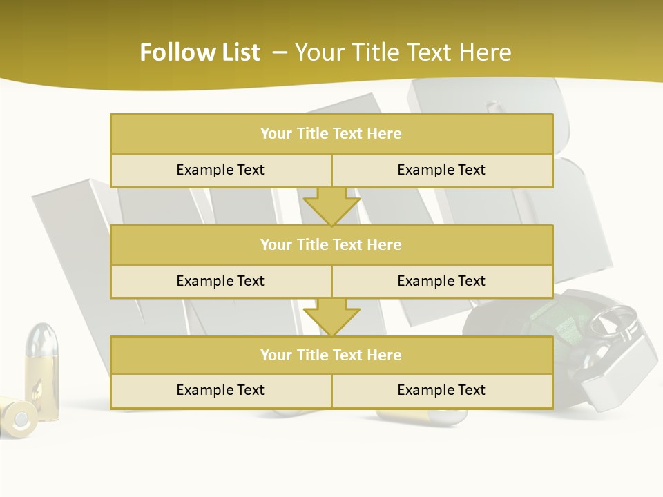 White Equipment Objects PowerPoint Template